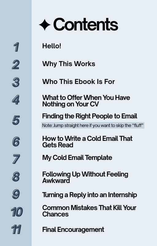 How to Land Your First Internship | Cold Email Guide and Template