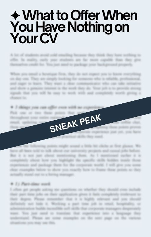 How to Land Your First Internship | Cold Email Guide and Template