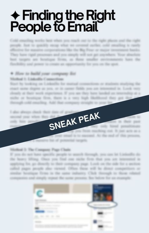 How to Land Your First Internship | Cold Email Guide and Template